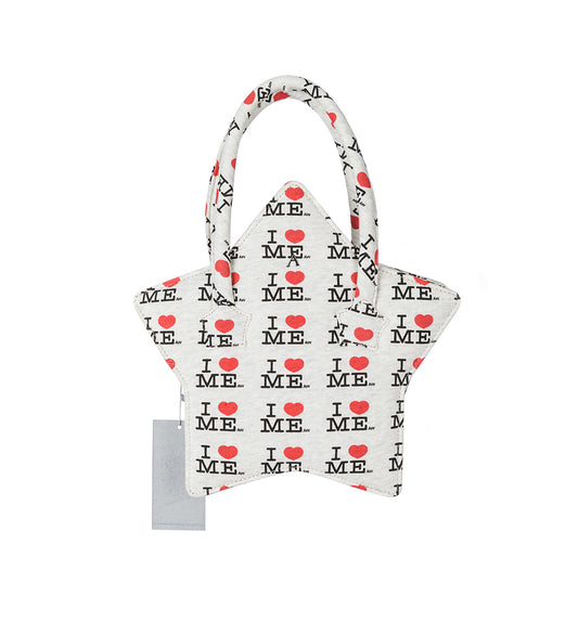 I HEART ME STAR BAG GREY