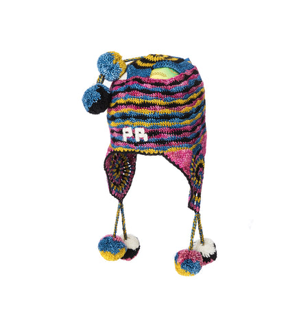 CROCHET HELMET HAT RAINBOW