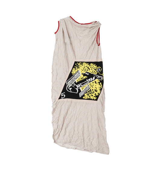 SATELLITE KNIT DRESS GREY/SOLAR POWER INTARSIA