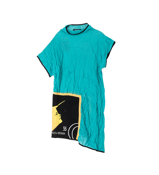 PROMINA KNIT TOP BALTIC/SUNSHINE INTARSIA
