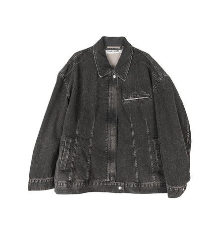 DRAFT JACKET BLACK COATED WASH