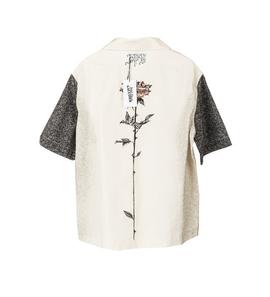 THE TATTOO SHORTSLEEVE SHIRT ECRU/BLACK/RED