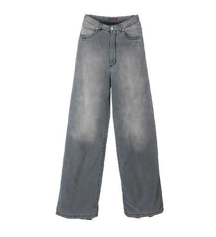 WADDED STACK JEANS OUTCAST GREY