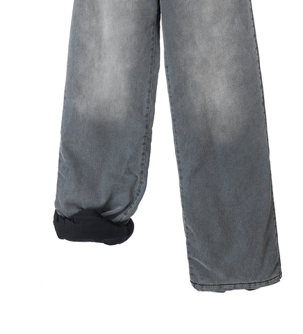 WADDED STACK JEANS OUTCAST GREY
