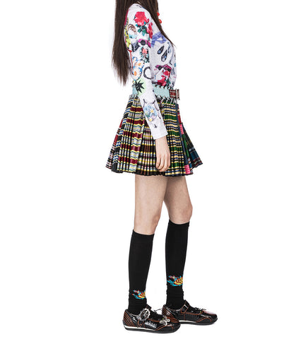 WHAT'S IN MY BAG FITTED JERSEY TOP MULTI