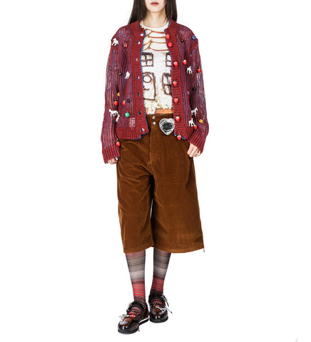 TRIP TRIP CARDIGAN RED