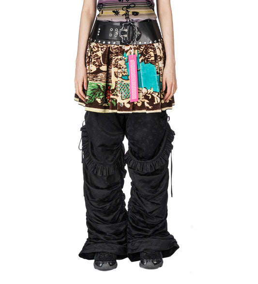 VELVET MINI CARABINER SKIRT MULTI