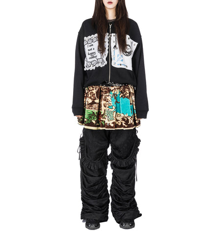 EMOTIONAL NAPKIN HOODIE BLACK