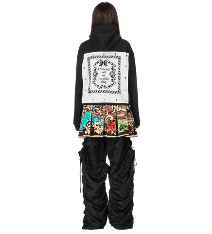 VELVET MINI CARABINER SKIRT MULTI