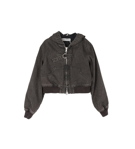 COAST JACKET BLACK COATED WASH