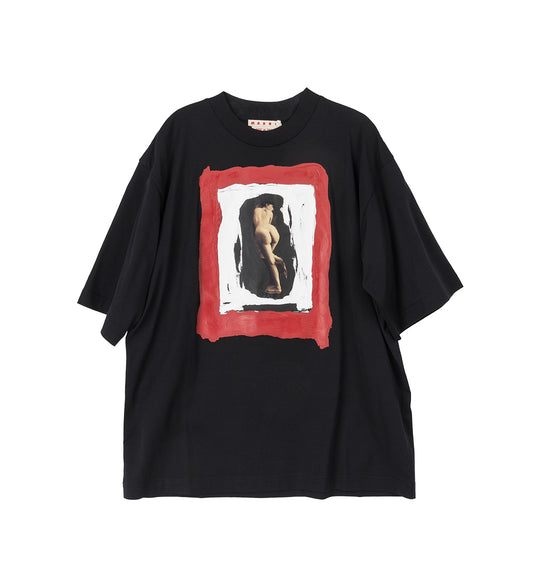ART FRAME PRINTED T-SHIRT BLACK