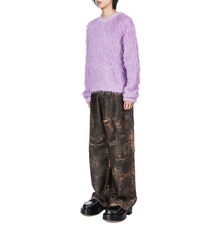 TEXTURE SWEATER PURPLE