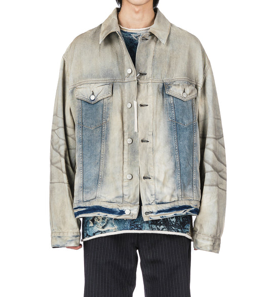DENIM OVERSIZED FIT JACKET LIGHT BLUE
