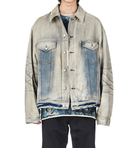 DENIM OVERSIZED FIT JACKET LIGHT BLUE