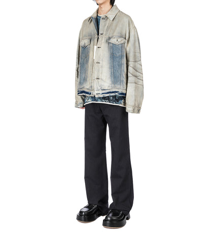 DENIM OVERSIZED FIT JACKET LIGHT BLUE
