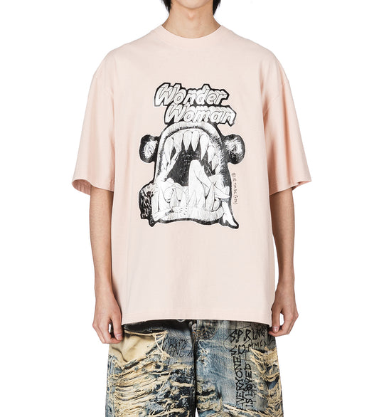 DC PRINT T-SHIRT ROSE PINK