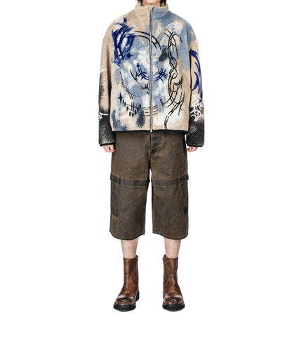 TEDDY JACQUARD JACKET BEIGE