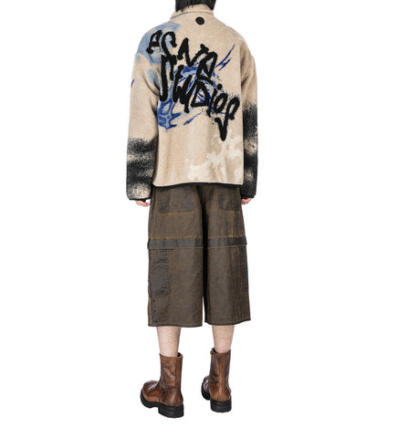 TEDDY JACQUARD JACKET BEIGE