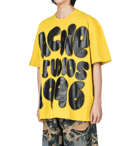 POP LOGO T-SHIRT RELXAED MUSTARD YELLOW