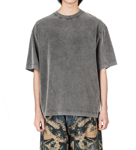 RELAXED FIT CREWNECK T-SHIRT FADED BLACK