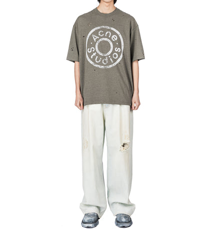 RELAXED FIT TOKEN LOGO T-SHIRT MOSS GREEN