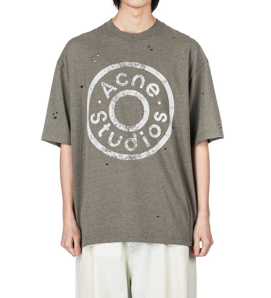 RELAXED FIT TOKEN LOGO T-SHIRT MOSS GREEN