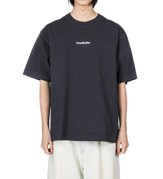 RELAXED FIT STAMP LOGO T-SHIRT BLACK