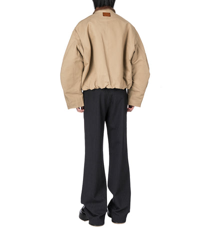 REGULAR FIT PINSTRIPE PANT BLACK