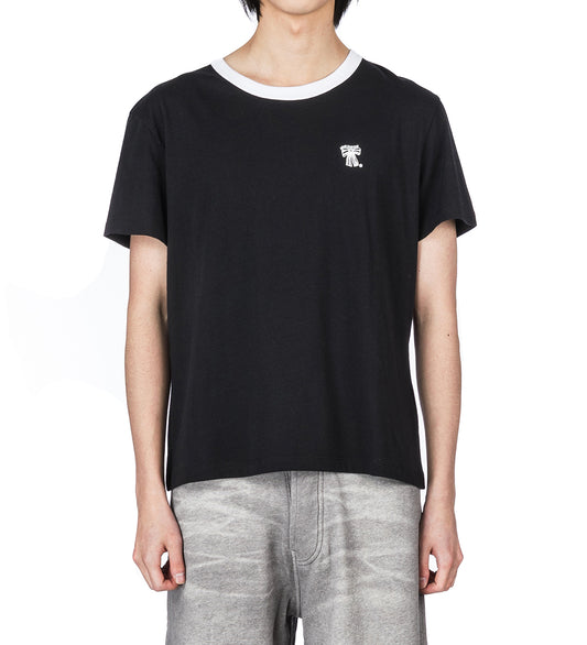 REGULAR FIT T-SHIRT WHITE/BLACK