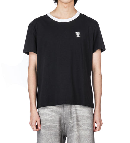 REGULAR FIT T-SHIRT WHITE/BLACK