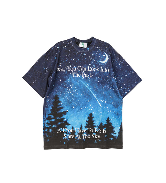 STARE AT THE STARS SS TEE BLACK