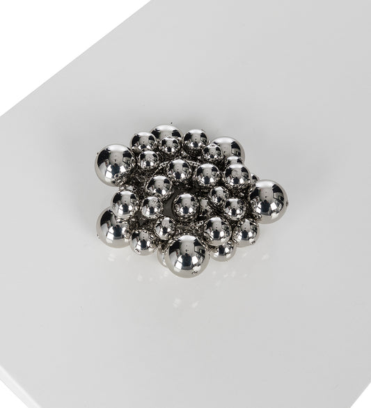 PUFFED PEARL BRACELET SILVER