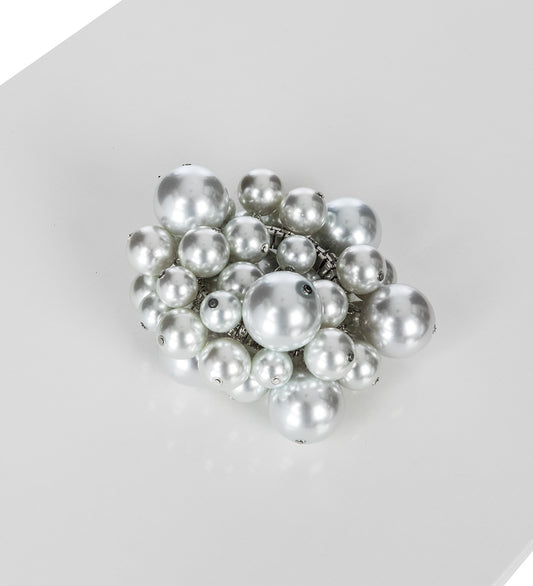 PUFFED PEARL BRACELET BLUE
