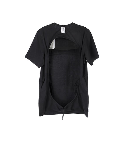 BACKLESS TEE BLACK S/M