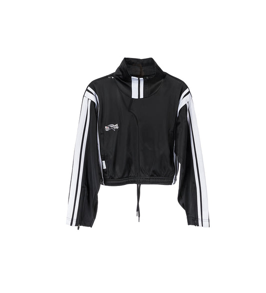 TRACKPANT POLY ZIP UP BLACK