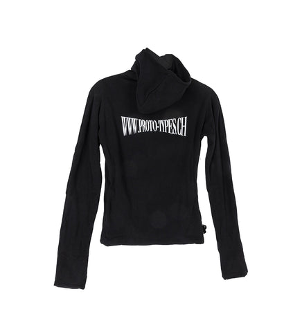 TWISTED HOODIE PRINTED BLACK