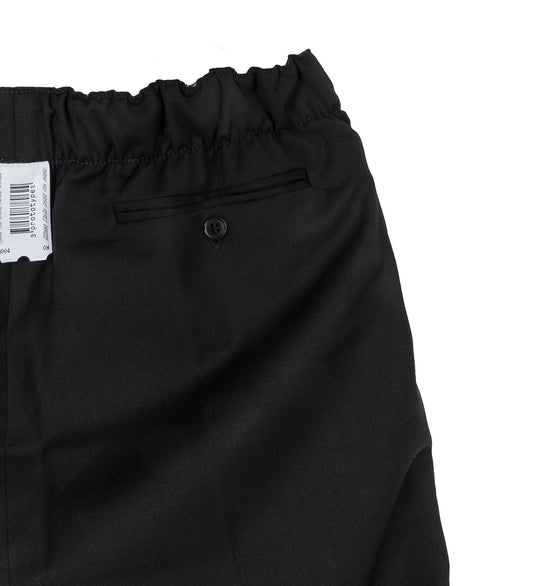 WAISTBAND TAILORED PANTS BLACK