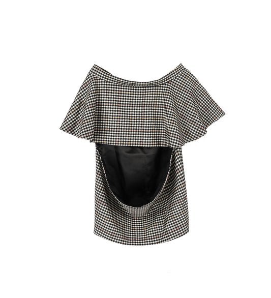 SLICED PENCIL SKIRT TARTAN