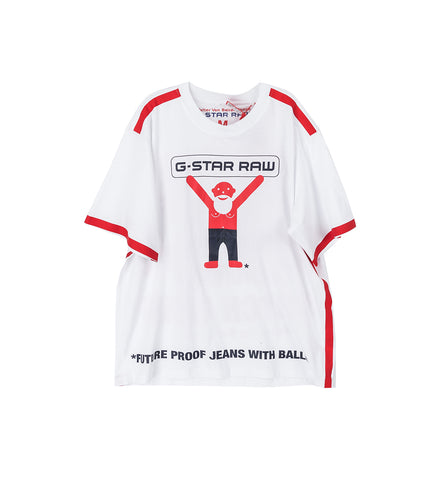 WALTER VAN BEIRENDONCK X G-STAR OVERSIZED BOXY TEE WHITE