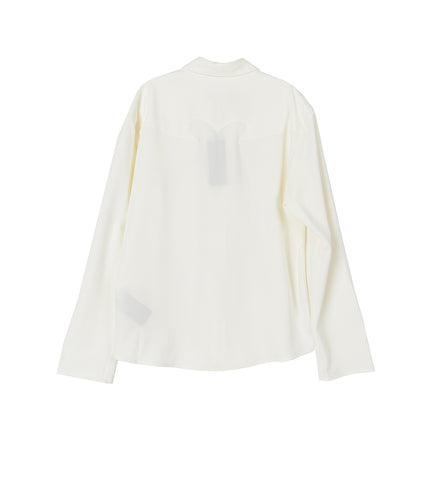 RUFFLE DRESS SHIRT WHITE