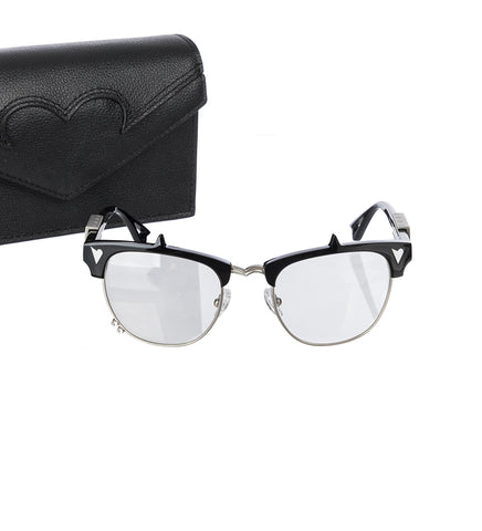 HARD EYE CLEAR GLASSES BLACK