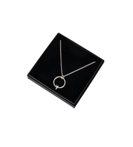HEART RING NECKLACE SILVER
