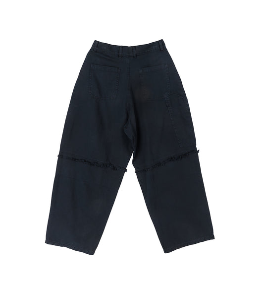 TRIPLE KNEE TROUSERS WASHED MIDNIGHT NAVY
