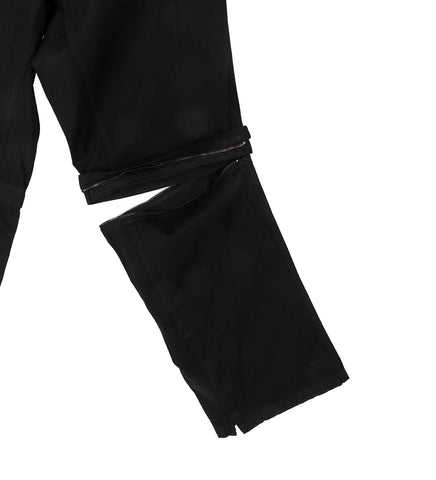 SLASH KNEE PANTS BLACK