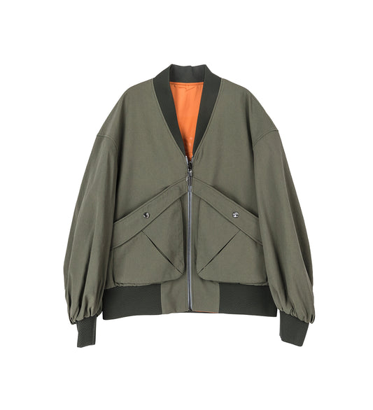 DANNY REVERSIBLE BOMBER JACKET CEDAR GREEN
