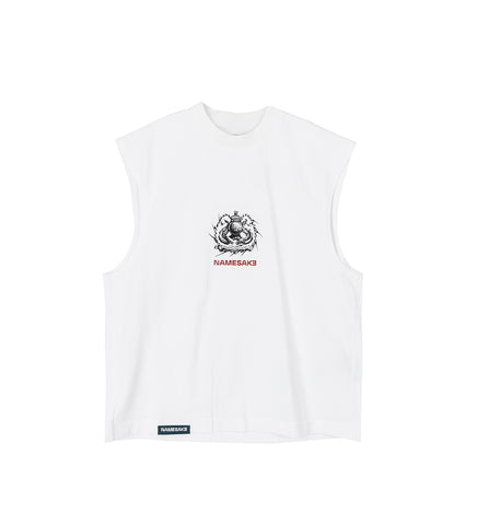 EVANS FAMILY CREST TANK SEA SALT WHITE