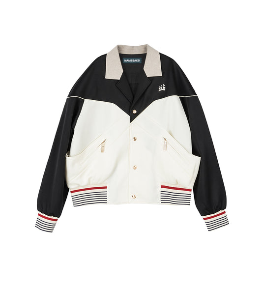CAMBY CUBAN TRACK JACKET TUX WHITE