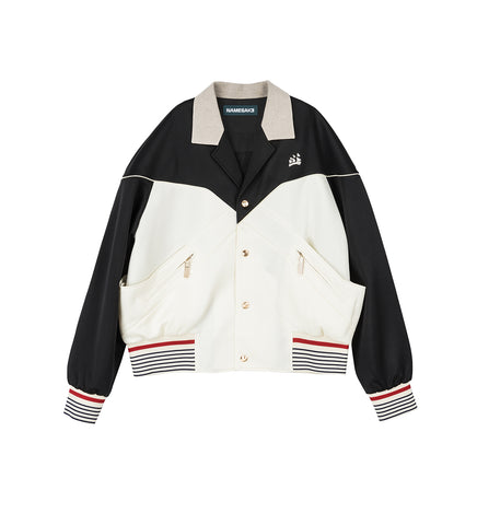CAMBY CUBAN TRACK JACKET TUX WHITE