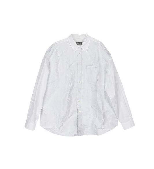 SCRUNCHED SHIRT WHITE