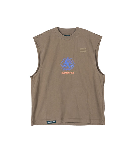 EVANS FAMILY CREST TANK SHIITAKE BROWN